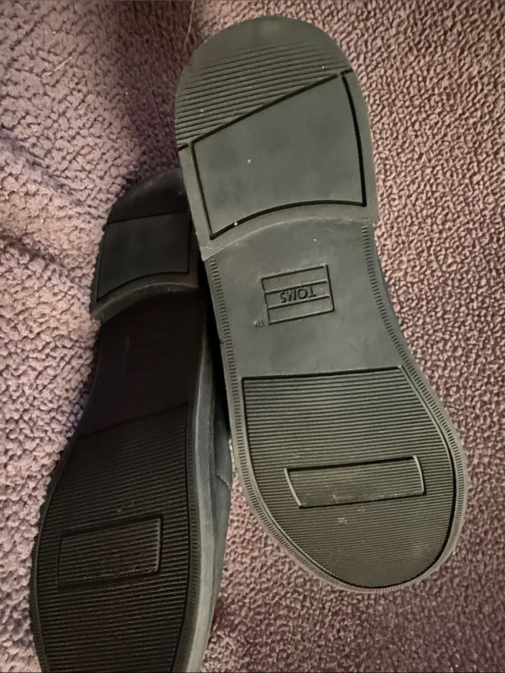 Toms Black Slip-Resistant Flat Shoes